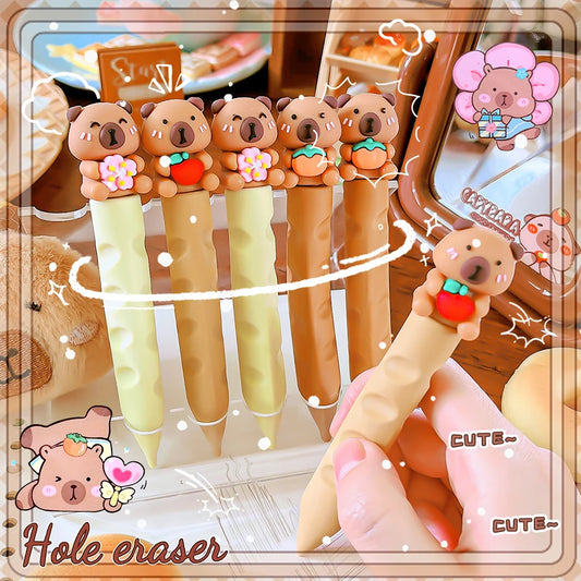 school teacher gift back to school supplies Aesthetic cute stationery Kawaii object funny erasers capybara rubber cute things