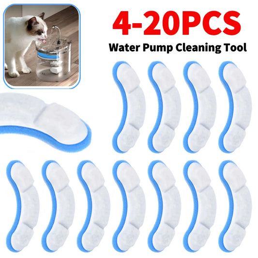 20-4PCS Cat Water Fountain Replacement Filter Pet Fountain Filter Cat Fountain Accessories Upgrade Cat Fountain Filter for Pet