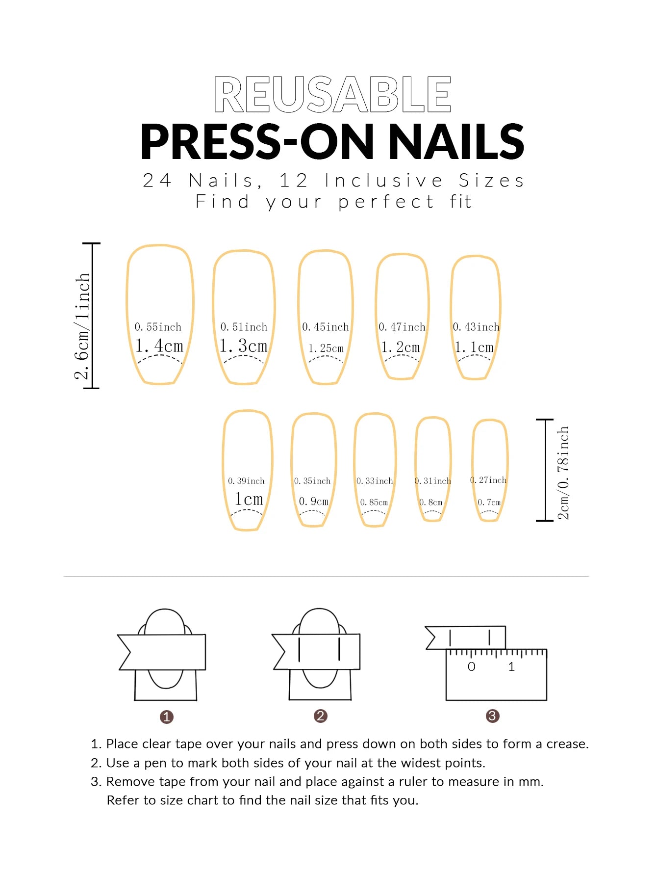 ARTAUG 24PCS Medium Almond Fleshcolor Press On Nails Fake Nails Pink Summer Nails Press On Nails Detachable Reusable Girl Gift