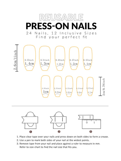 ARTAUG 24PCS Medium Almond Fleshcolor Press On Nails Fake Nails Pink Summer Nails Press On Nails Detachable Reusable Girl Gift