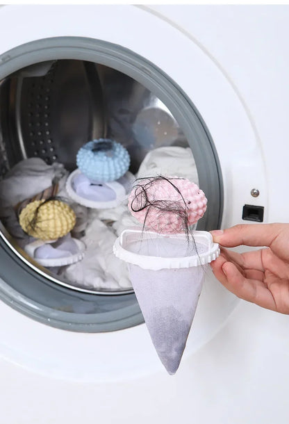 Pet Hair Remover Washing Machine Floating Lint Filter Bag Reusable Laundry Ball Clothes Hair Cleaning Tools Cat Hair Catcher