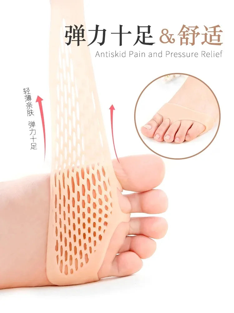 Silicone Forefoot Pads for Women High Heel Pain Relieve Inserts Breathable Foot Care Pads Half Shoe Insole Cushion Accessories
