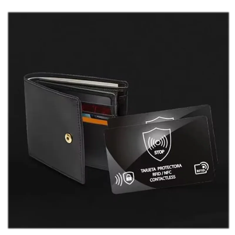 A99E-Anti-Theft RFID Blocking Card Holder 30Pcs NFC Shield Case IC Bank Card Protection Secure Wallet Blocker