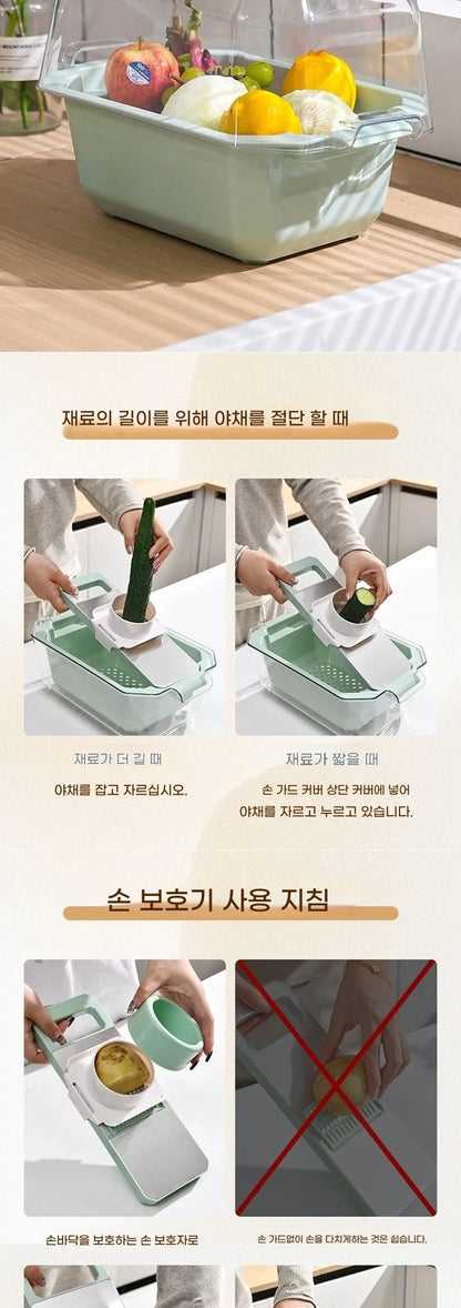 NEW Multifunctional Vegetable Slicers ,Potato Thread Cucumber Slicer Food chopper Kitchen Tool for shpper Knife utensils Cutter