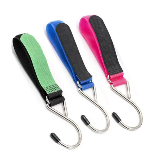 2Pcs/lot new baby stroller hook self-adhesive strap Velcro stroller hook