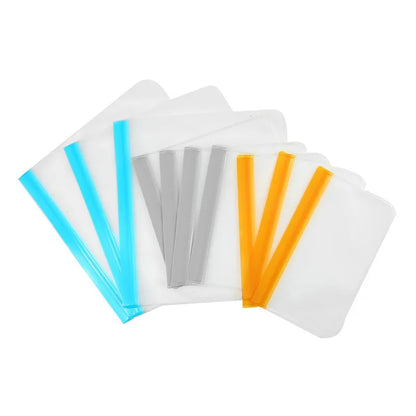 3/5pcs Silicone Food Storage Bag Reusable Up Zip Shut Bag Leakproof Fresh Bag Food Storage Bag Fresh Wrap Ziplock Bag