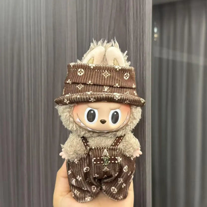 Labubu Doll Costume Set 15-17cm Cartoon Cute Dressing Up, Climbing Clothes Skirt Labubu Costume Accessories Replacement Props