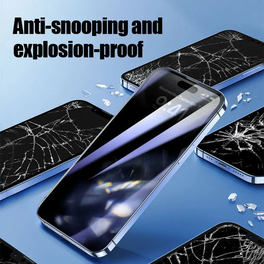 3pcs Anti-blue Light Privacy protector film for iPhone 15 Pro Max 14 Plus 11 12 Mini 13 X XR XS tempered glass phone screen