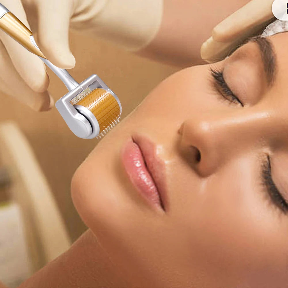 Professional 540 Needles for Facial Body Hair Growth Derma Roller for Skin Beard 0.2mm 0.25mm 0.3mm Needle Beauty Roller