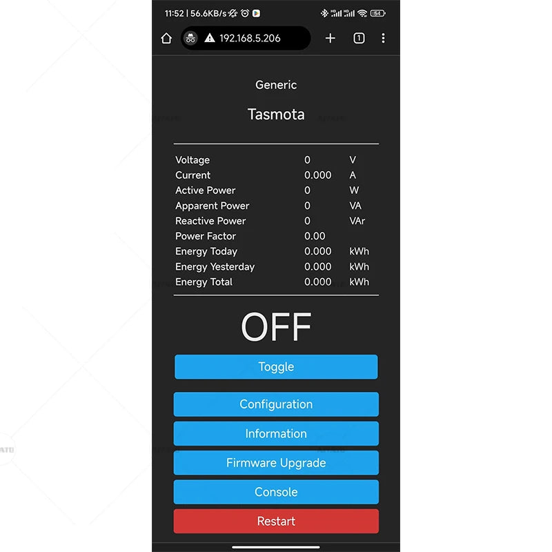 Pre Flashed TASMOTA Smart Home EU Standards WiFi Plug Works With Home Assitant Electric Consumption Monitoring 16A 100-240V