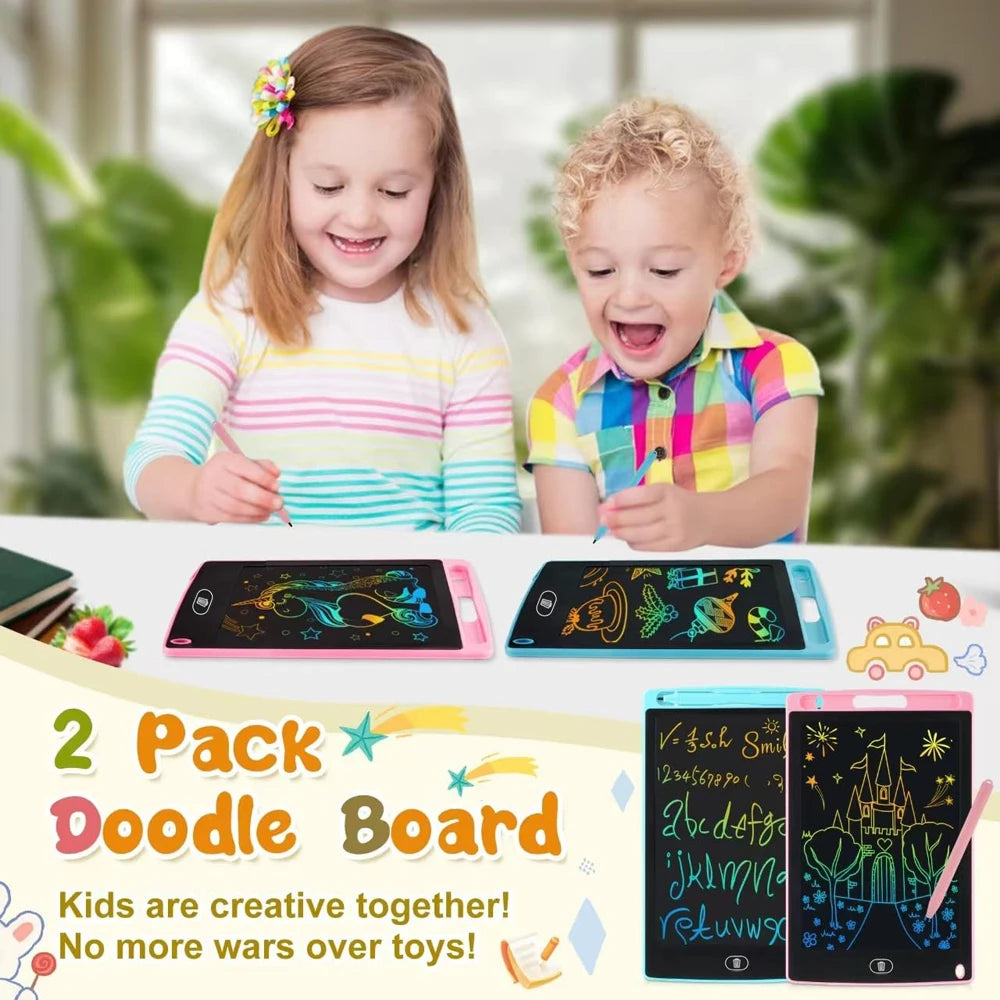 LCD Writing Tablet Doodle Board,8.5 inch Colorful Drawing Pad, Electronic Drawing Tablet, Drawing Pads, Travel Gifts for Kids