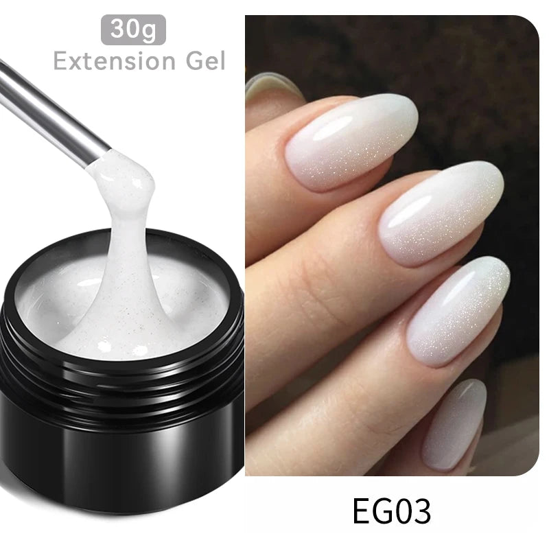 BORN PRETTY 60/30ml Hard Jelly Extension Nail Gel Polish French Nails Nude Pink White Clear Nail Supplies Gel for extension