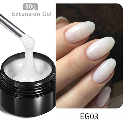 BORN PRETTY 60/30ml Hard Jelly Extension Nail Gel Polish French Nails Nude Pink White Clear Nail Supplies Gel for extension
