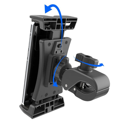 Spinning Bike Tablet Mount Holder Indoor Stationary Exercise Bikes Tablet Clamp Gym Treadmill Elliptical Tablet Stand