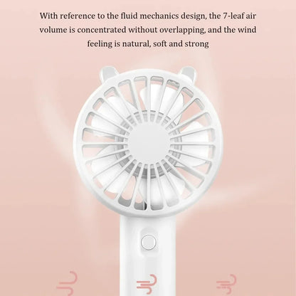 Mini Portable Cooling Fan Handheld Fan Small USB Rechargeable Eyelash Eyelash Mute Cooler Handheld Fan USB Rechargeable Desk