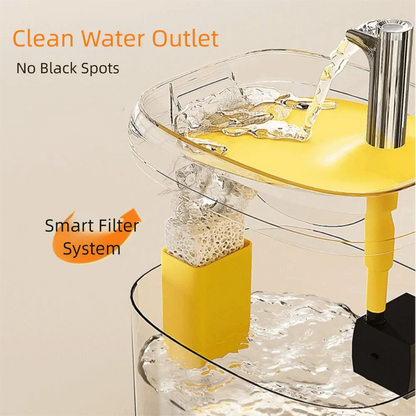 1.5L Cat Drinking Fountain Large Capacity Anti-Dry Burning Automatic Water Dispenser Quiet Operation Removable