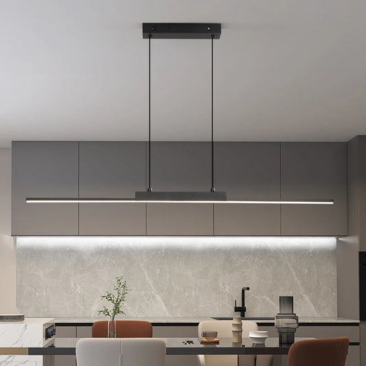 Dining hanging Chandelier  Modern Strip Pendant  Light For Kitchen Office Bedroom Hang Light Home Décor Lighting Fixtures