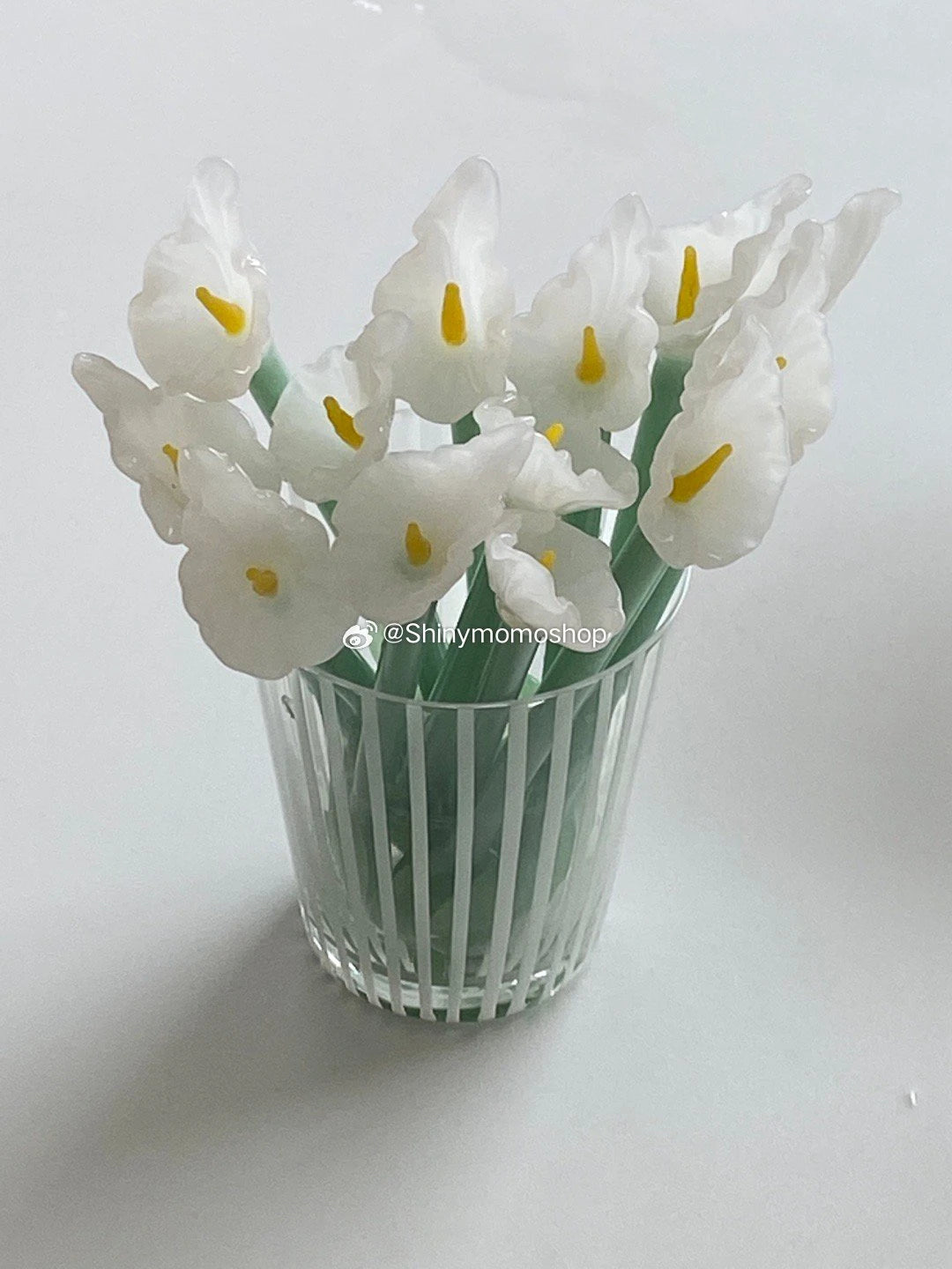 Calla Lily Animals Cartoon Bear Glass Spoon Dessert Spoon Coffee Glass Stir Spoon  Long Handle Spoon Yogurt Spoon