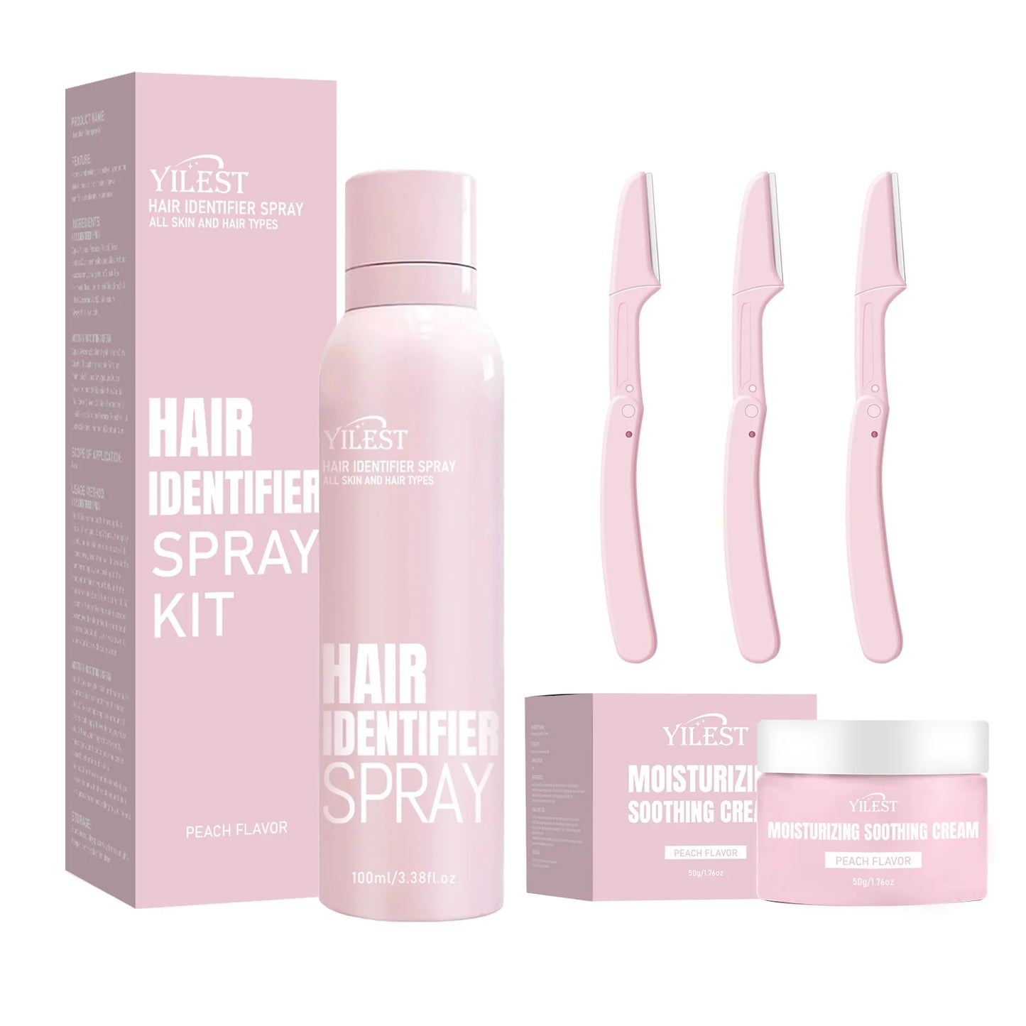 Hair Identifier Spray Hairless Painless Gentle Hair Growth Inhibitor for Shaving with Razor Face Hair Removal Dermaplaning Spray