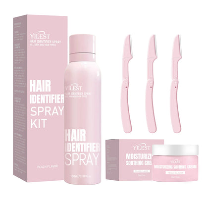 Hair Identifier Spray Hairless Painless Gentle Hair Growth Inhibitor for Shaving with Razor Face Hair Removal Dermaplaning Spray