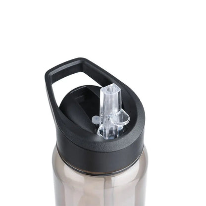 750ml Sports Water Bottle With Straw Outdoor Plastic Clear Dinkware Gym School Travel Camping Portable Leakproof Drinking Cup