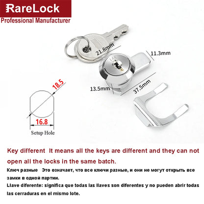 Cash Box Cam Lock for POS Machine Cash Drawer DIY Furniture Hardware Rarelock 1015 G