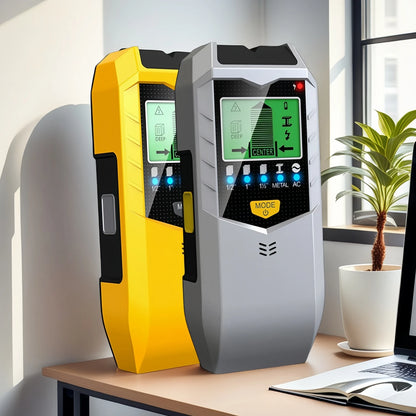 5-in-1 Handheld Wall Metal Detector - Scanner for Metal, Wires, Timber Studs, and Currents, Precise Wall Measurement Tool