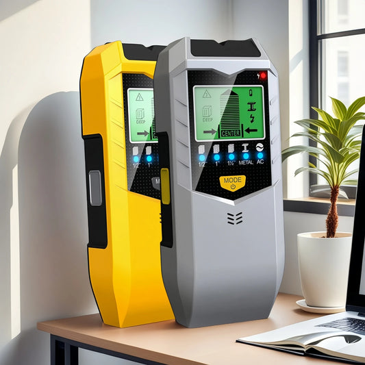 5-in-1 Handheld Wall Metal Detector - Scanner for Metal, Wires, Timber Studs, and Currents, Precise Wall Measurement Tool