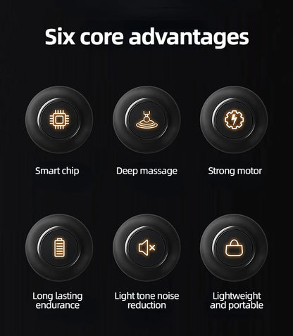 Portable Mini Muscle Massage Gun Vibration Massage Gun Body Neck Back Pain Gout Relief Deep Muscle Relaxation Massager Tools