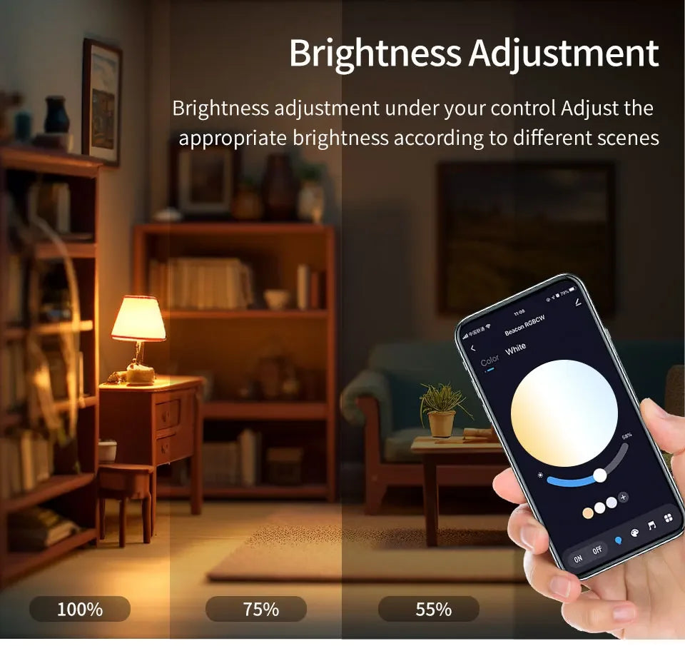 Smart Led Light Bulb 220V Tuya Bluetooth with RF 2.4G Remote Group Control RGB Lamp Ampoules Smart Life App Spotlight Bombilla