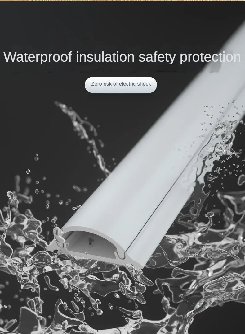 Home Office Data Line Fixed Box Finishing Storage Box Family Wall Cable Sleeve Management Organizer Protector Track Storage Box