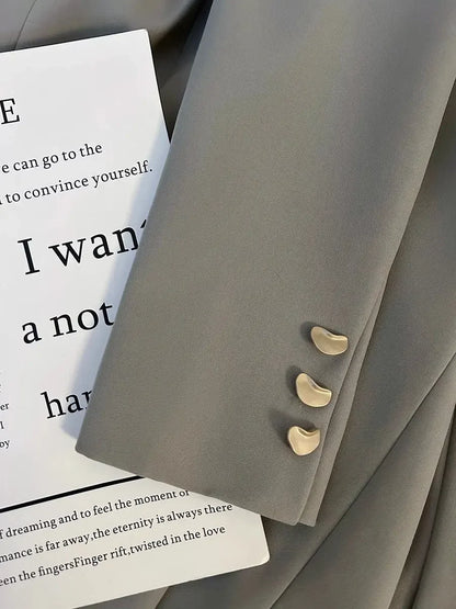 Office Wear Professional Outfits Outerwear Solid Women's Blazers Spring Autumn Female Coats and Jackets In Promotion Korean Fall