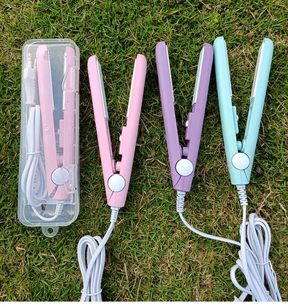 New Curling Iron Mini Hair Straightener Iron Ceramic Straightening Styling Tools Hair Curler Flat Iron Beard Straightener