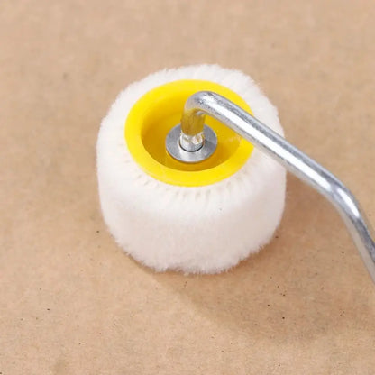 Plastic Mini Paint Rollers Wool Ergonomic Design Wool Roller Brush Durable Touch Up Trim Edge Trim Edge Brush Roller