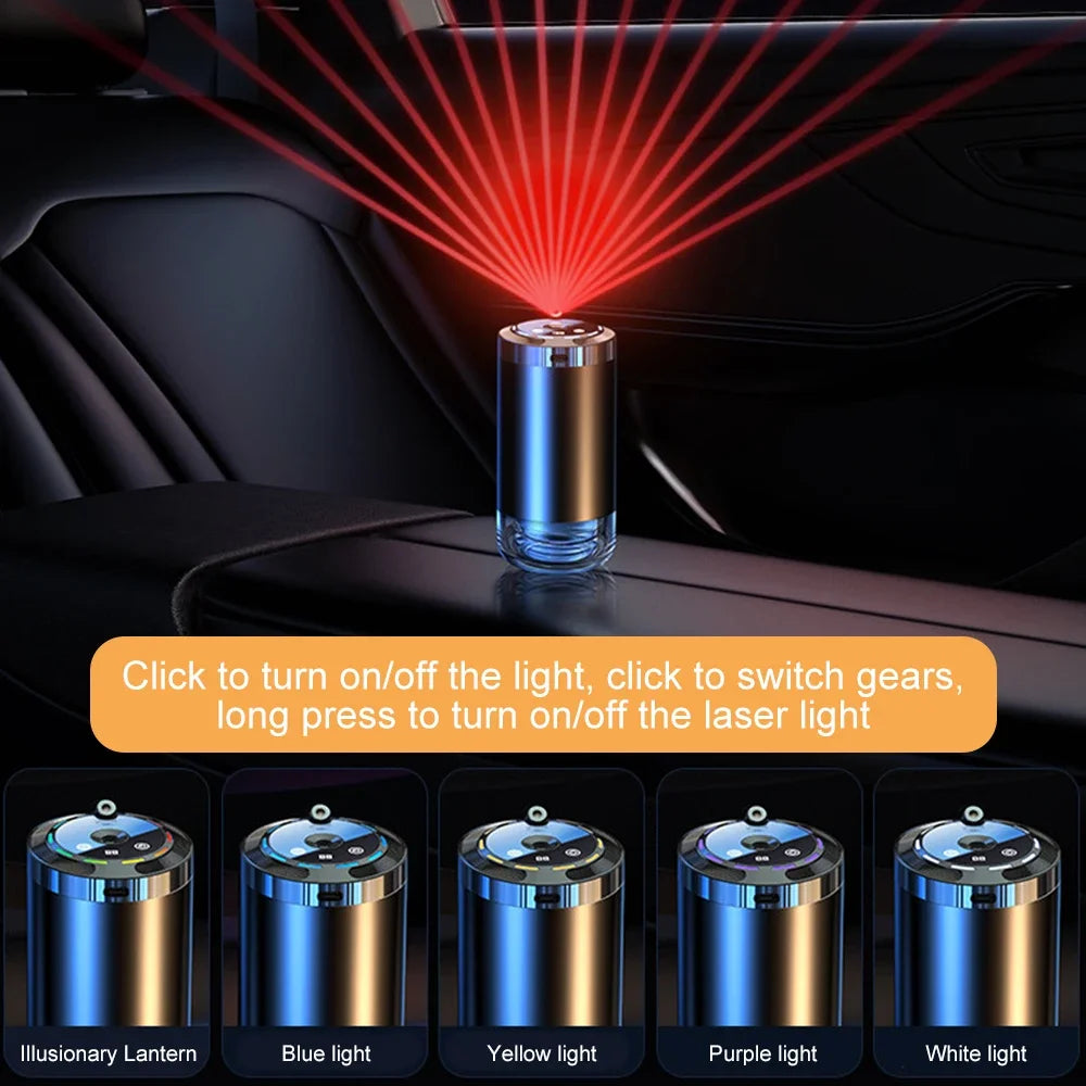 Rechargeable Car Air Diffuser Fragrance Humidifier Aroma Car Air Freshener Long Lasting Odor Eliminator Removing