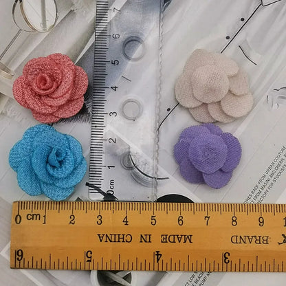 2.5CM Small Flower Clothing Headwear Accessories Three-dimensional Flower Handmade DIY Hair Accessories Accessories