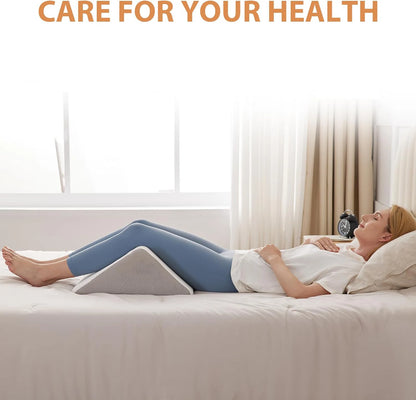1 Pieces Wedge Pillow for Sleeping Body Positioners Turning Device Bedridden Leg and Knee Support Positioning Wedge Back Pillow
