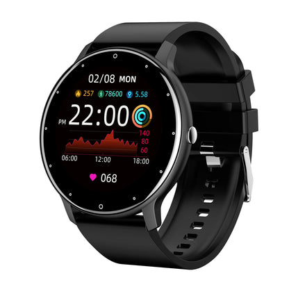 Fashion Men's Smart Watch Full Touch Screen Sports Fitness Tracker IP68 Waterproof Bluetooth Smartwatch for Men Women Smartphone