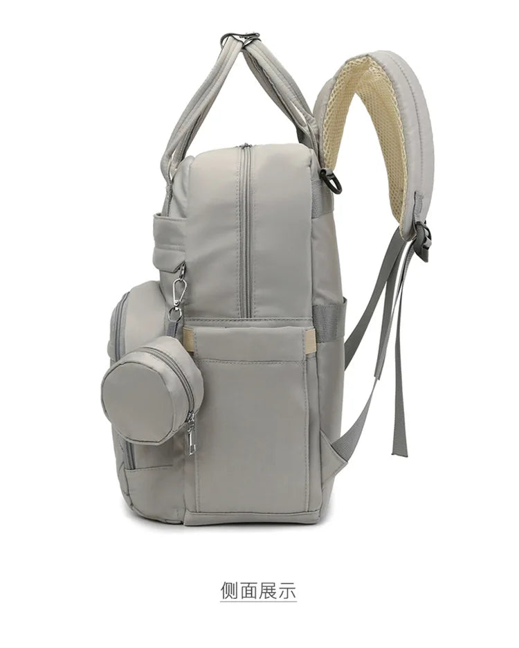 Mom Dad Backpack with Changing Pads Pacifier Bag Hooks for Stroller Maternity Mom Bag for Baby Accessories Diaper Bag