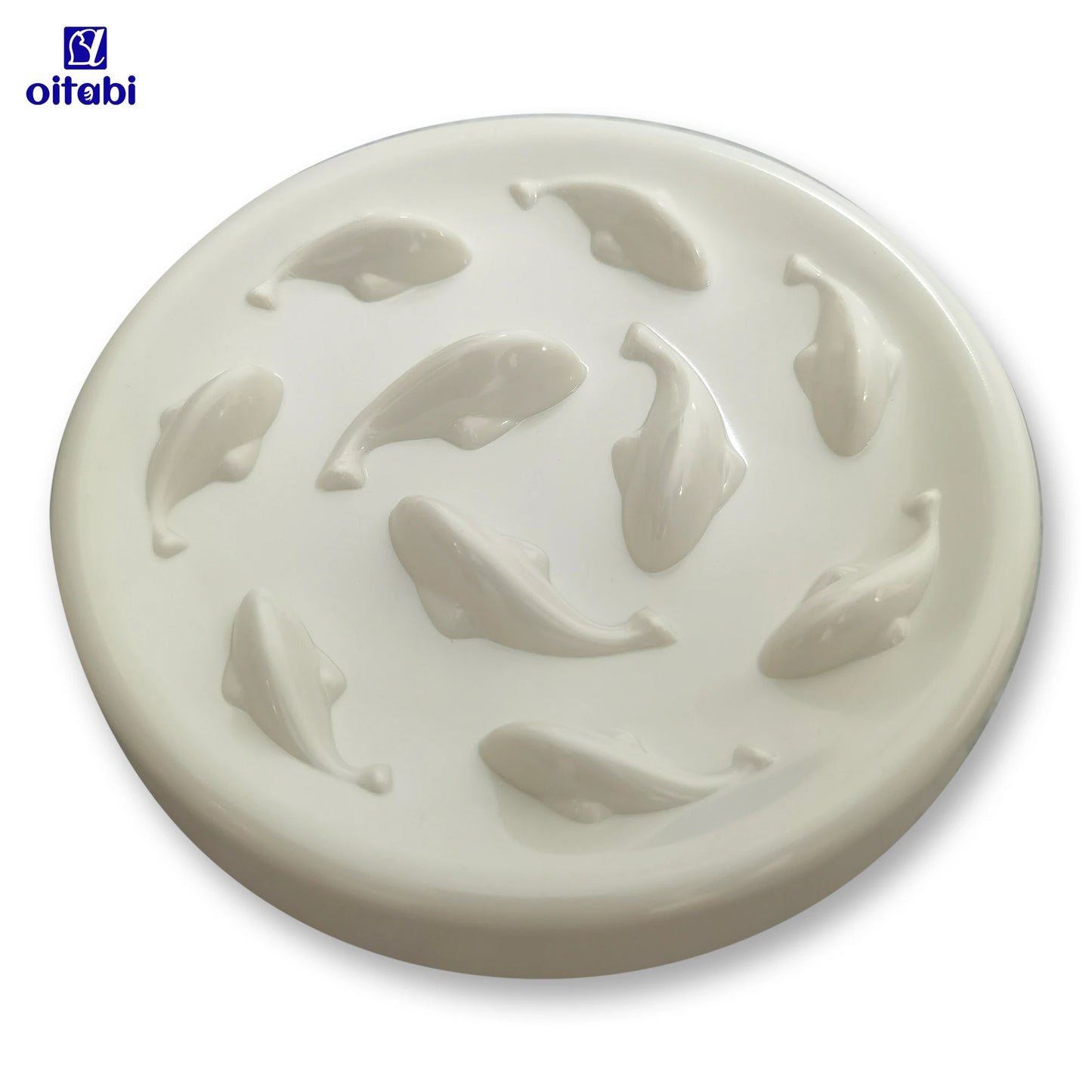 Oitabi Cat Slow Feeder Bowl Pet Dog Feeder Wet Food Slow Feed Raised Dish Healthy Eating Fun Interactive Feeding Bowls for Cats