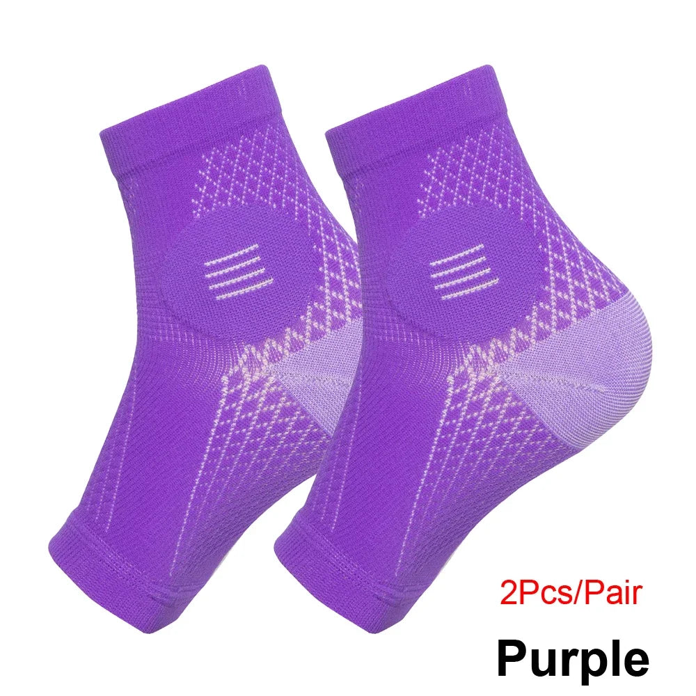 1Pair Neuropathy Socks - Peripheral Neuritis Compression Diabetic Toeless Foot Sleeves for Nerve Damage Pain in Feet, Ankle Gout