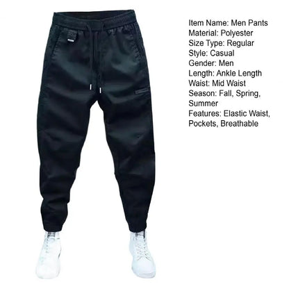 Joggers Cargo Pants Men Streetwear Hip Hop Sweatpants Male Casual Harem Trousers Summer Harajuku Brushed Pants Men