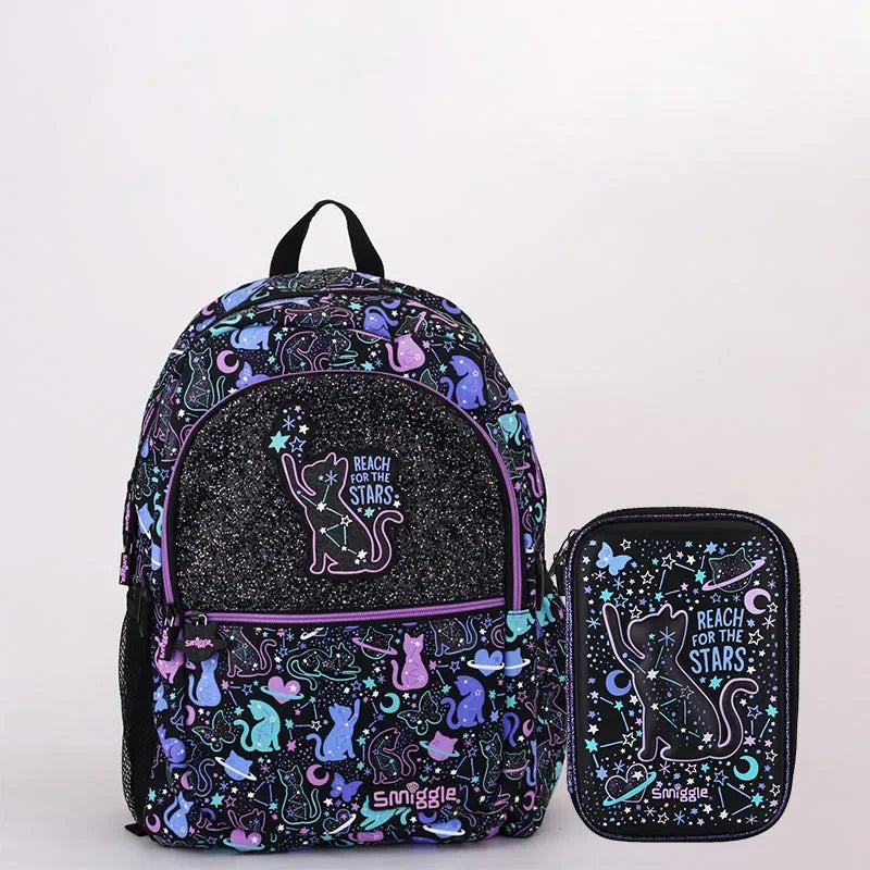 Genuine Australian Smiggle Student Backpack Cute And Fashionable Children Stationery Box Backpack Lunch Bag Kettle Student Gift