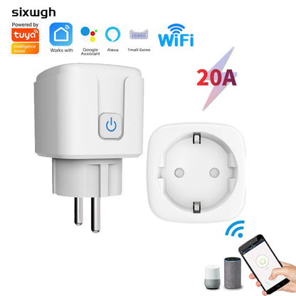 Smart Plug WiFi Socket EU Smart Socket Power Outlet Power Monitor Remote Control