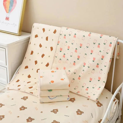 120*90CM Infant Change Diaper Pad Cover Washable Newborn Bed Nappy Mattress Crib Sheet Waterproof Baby Urine Mat Cotton Reusable