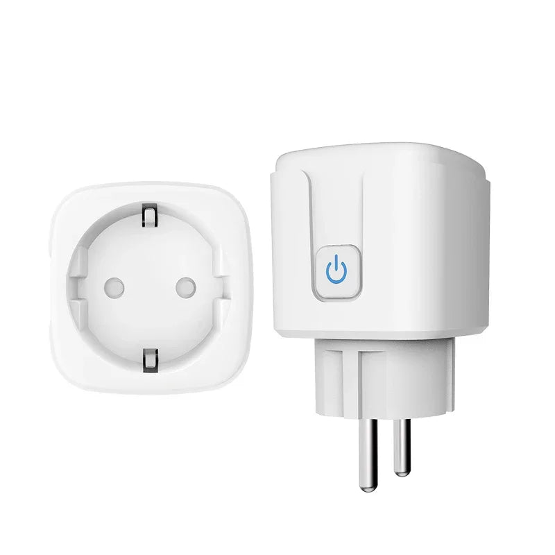 Pre Flashed TASMOTA EU Plug WIFI 16A Adapter Smart Socket Outlet with Power Monitor MQTT Works With Home Assistant ESP8285