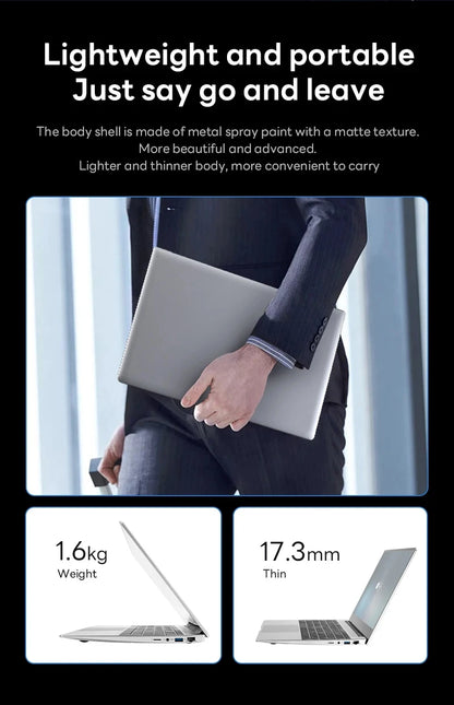 2025 Laptop Computer Windows 11 Pro Intel Core i9 8950HK Gaming Laptop 16GB RAM 1TB 2TB SSD 14.1 inch Portable Business Notebook