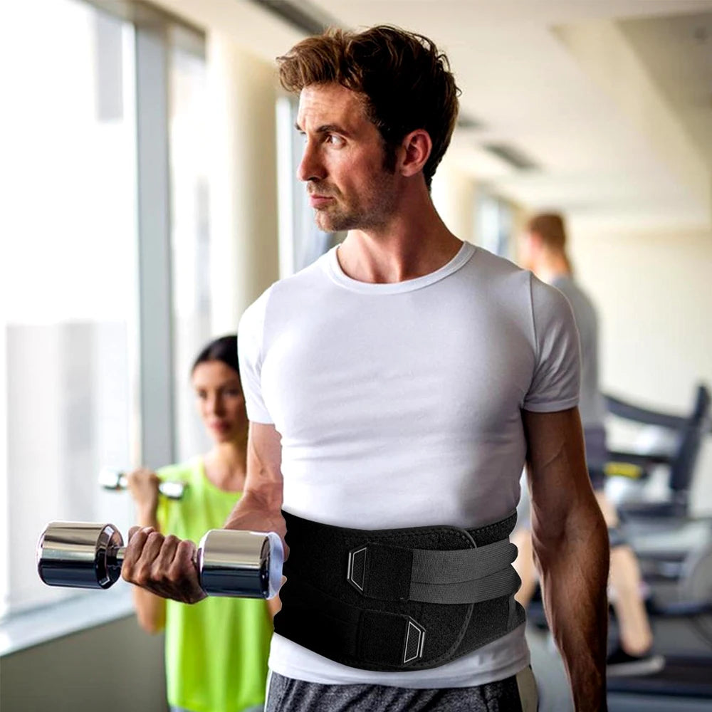 Back Braces for Lower Back Pain Relief with 6 Stays Breathable Back Support Belt Anti-skid lumbar with pad for sciatica