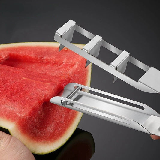 Watermelon Cutter Slicer, Cube Watermelon Cutting, Quickly Safe Watermelon Knife, Fruit Slicer Salad Melon Baller