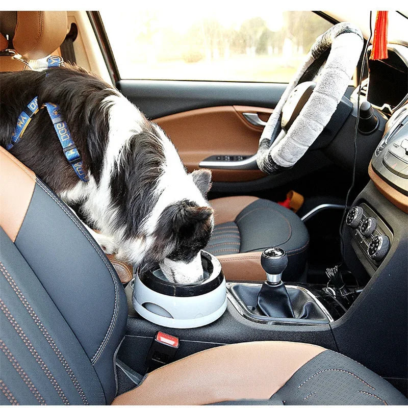 Pet Dog Bowls Floating Not Wetting Mouth Cat Bowl No Spill Drinking Water Feeder Plastic Portable Dog Bowl Outdoors Accessories